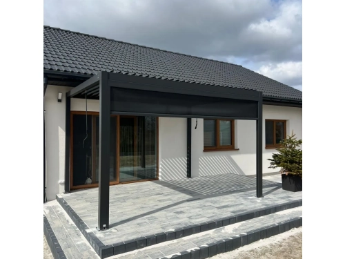 Pergola Nordvic Skyline 3x4 z roletą 4 m